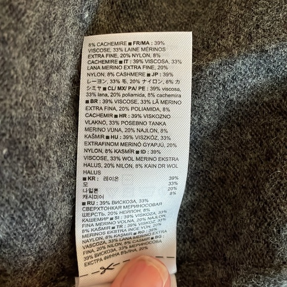 NWOT - Banana Republic Cardigan Sweater. Rayon, Merino Wool, Nylon, Cashmere; XL - Picture 8 of 9